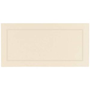 amscan Party Decorations, Pearlized Place Cards, Party Supplies, White, 4" x 4", 50ct, Ivory