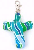 Calypso Studios Inc. 3" Comforting Clay Cross Clip, Blue Block