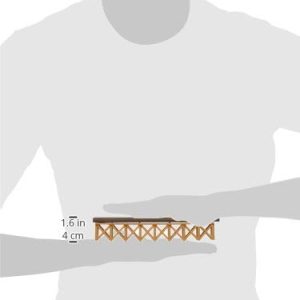 LEC Battery Operated Train Accessory - Track No. 19 Straight Elevated Train Track Brown - 8 Pieces