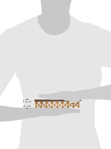 LEC Battery Operated Train Accessory - Track No. 19 Straight Elevated Train Track Brown - 8 Pieces