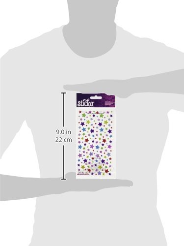 Sticko 450188 Stickers, Shimmery Stars