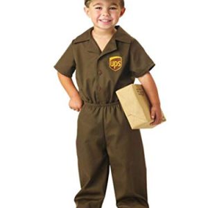 UPS Guy Boy's Costume, Medium (3-4),Brown