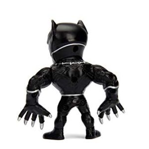 Jada Toys Metalfigs Marvel Avengers Black Panther 100% Die-cast Metal Collectible Figure, 4", Black