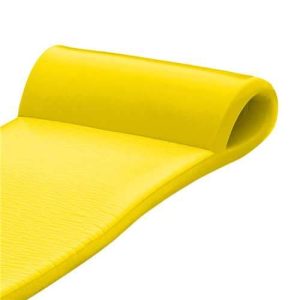 Texas Recreation Sunsation 1.75" Thick Swimming Pool Foam Pool Floating Mattress, Yellow