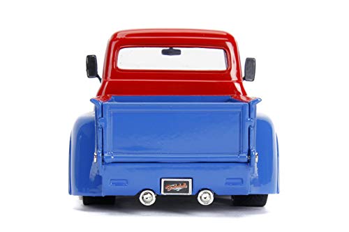 Jada DC Comics Bombshells Supergirl & 1956 Ford F100 DIE-CAST Car, 1: 24 Scale Vehicle & 2.75" Collectible Figurine 100% Metal