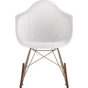 NyeKoncept Mid Century Rocker Chair, Milano White