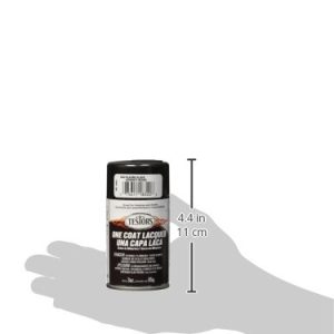 Testors TLACQUER-1832 Aerosol Lacquer Paint, 3-Ounce, Blazing Black
