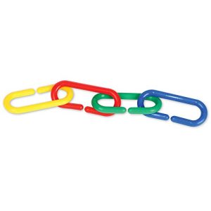 Learning Resources Link 'N' Learn Links, Bucket of 500 Assorted Color Links, Ages 3+