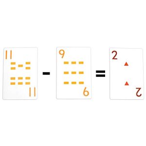 edx Education School Friendly Playing Cards - Jumbo Size - Set of 56 - Multicolored Patterned Cards Numbered 0-13 for Gameplay - Teach Number Concepts, Counting, Matching and Probability