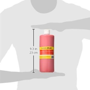 School Smart Non-Toxic Washable Tempera Paint, 1 qt Plastic Bottle, Red