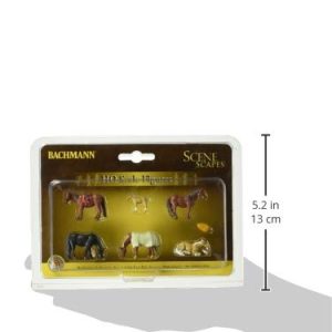 Scene Scapes - Miniture Figures - Horses (6Pcs/pk) - HO Scale