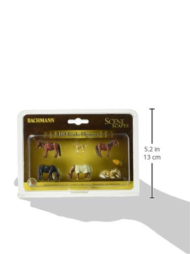 Scene Scapes - Miniture Figures - Horses (6Pcs/pk) - HO Scale