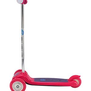 Curve ACTSCOT-487CV-PNK Tilt And Turn 3-Wheel Scooter, Easy Fold-N-Carry Design, Ultra-Lightweight, Portable Folding Design Comfortable & Safe Durable & Easy To Ride, Pink