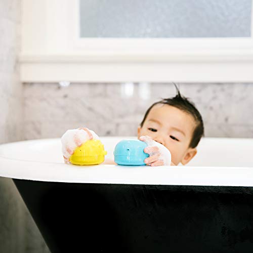 Ubbi Squeeze and Switch Silicone Mold Free Bath Toys for Toddlers and Baby