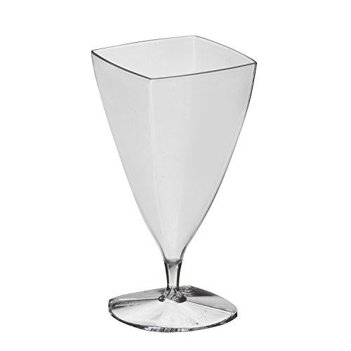 Party Essentials Miniware Mini Plastic Appetizer/Dessert Cups, Clear