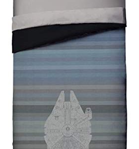 Jay Franco Wars Millennium Falcon Vs. Death Star Full Duvet Cover Set, Gray