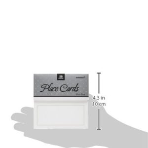 White Pearlized Wedding Place Cards 50ct | Wedding and Engagement Party