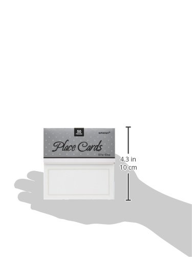 White Pearlized Wedding Place Cards 50ct | Wedding and Engagement Party