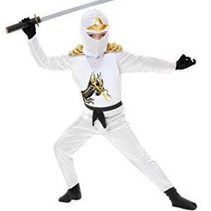 Charades Ninja Avenger Series II with Armor Child's Costume, Small White