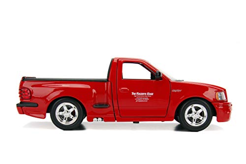 Jada Toys Fast & Furious Brian's Ford F-150 SVT Lightning, 1:24 Scale Die-Cast Vehicle, Red