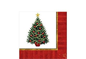 amscan Twinkling Tree Supervalue Disposable Luncheon Napkins, 100 Ct. | Party Tableware