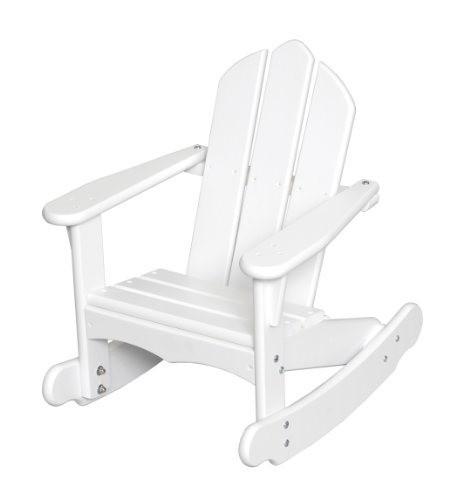 Little Colorado Personalized Child's Adirondack Rocking Chair- White