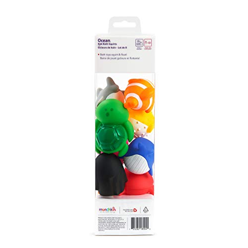 Munchkin Ocean Squirts Bath Toy, 8 pack