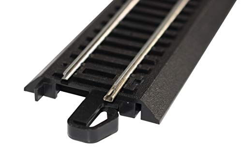 Bachmann Trains - Snap-Fit E-Z TRACK 36” STRAIGHT TRACK - BULK (25 pcs) - STEEL ALLOY Rail With Black Roadbed - HO Scale