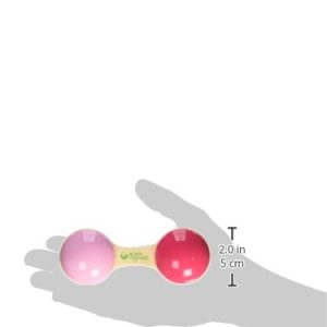 green sprouts Sprout Ware Dumbbell Rattle made from Plants | Encourages whole learning the healthy & natural way | Plant based, Easy to hold & shake, Playful rattle sound