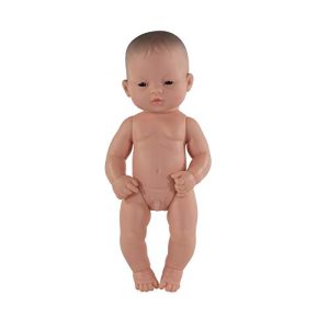 Miniland Educational - 12.63'' Anatomically Correct Newborn Baby Doll, Asian Boy