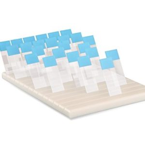 Heathrow Scientific HD15981B Polyethylene Microscope Slide Holder, 78 Slide, 299mm Length x 178mm Width x 21mm Height