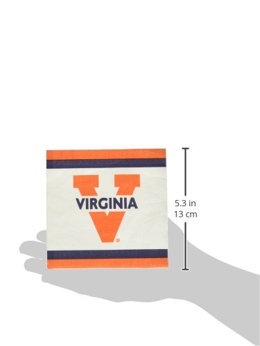 Mayflower Distributing Company 55270 U OF VIRGINIA - BEV NAPKIN 24CT, One size, Multicolor