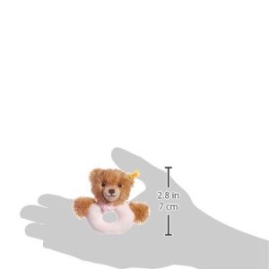 Steiff Sleep Well Bear Grip Toy Plush, Pink