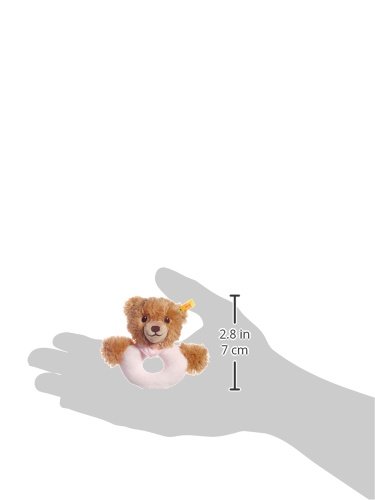 Steiff Sleep Well Bear Grip Toy Plush, Pink