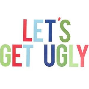 Pearhead Ugly Sweater Party Kit, Everything You Need to Throw Your Own Ugly Sweater Party This Christmas Season, Includes 8 Photo Booth Props, 1 Banner, and 4 Award Stickers