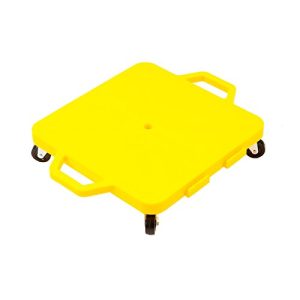 Cosom Scooter Board, 16 Inch Children's Sit & Scoot Board with 2 Inch Non-Marring Nylon Casters & Safety Guards for Physical Education Class