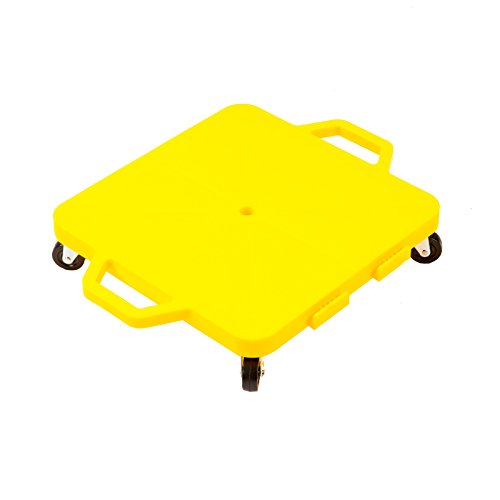 Cosom Scooter Board, 16 Inch Children's Sit & Scoot Board with 2 Inch Non-Marring Nylon Casters & Safety Guards for Physical Education Class
