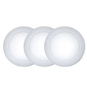 Party Essentials 40-Count Hard Plastic 6" Dessert/Appetizer Plates, Clear