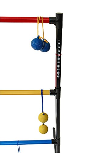 Driveway Games LADRTS-GM-00140 Ladder Ball Toss Game with 6 Bolos Bolas & Carrying Case for Outdoor, Lawn, Yd