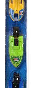 Wild Republic Wind-Up Boats Tube, three color boats, yellow, green and blue, water activities, eco boat