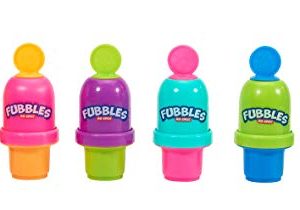 Little Kids Fubbles No Spill Bubble Tumbler Mini 3 Pack Party Favor Set, Includes 2oz of bubble solution and a wand per bottle (assorted colors)