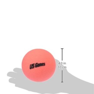 Us-Games Uncoated Economy Foam Ball, 6-Inch