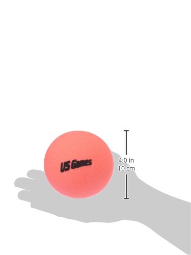 Us-Games Uncoated Economy Foam Ball, 6-Inch