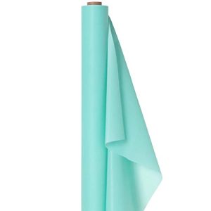 Amscam 77020.121 Solid Roll party-tablecovers, 40" x 100', Robin's-egg Blue