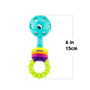 Sassy Peek-a-Boo Beads Rattle | Developmental Toy with High Contrast Colors | Flexible, Soft Plastic | for Ages Newborn and Up
