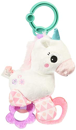 Bright Starts Sparkle & Shine Unicorn On-The-Go Take-Along Toy, Ages Newborn +