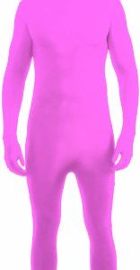 Forum Novelties I'm Invisible Costume Stretch Body Suit, Pink, Child Large