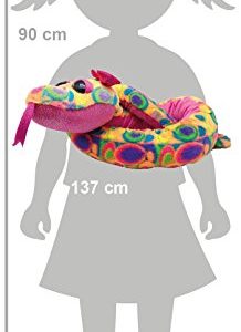 Wild Republic Snake Plush, Snake Stuffed Animal, Plush Toy, Pet Snake, Sherbert, 54"