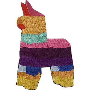 C&D Visionary P-DSX-4740 DSX Rainbow Llama Pinata Patch, Multi Color