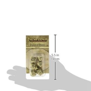 Q WORKSHOP Pathfinder Council of Theves Rpg Ornamented Dice Set 7 Polyhedral Pieces